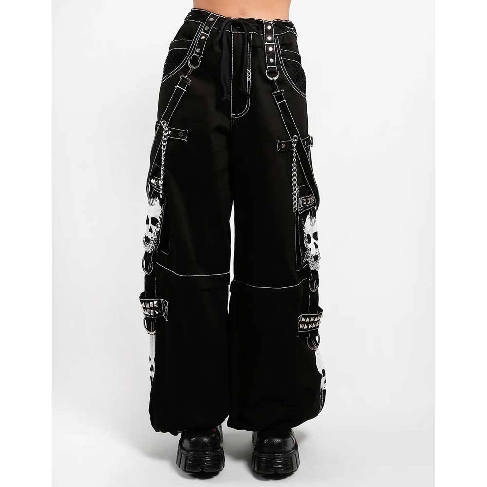 Tripp NYC - Super Skull Wide leg trousers - Zip- off - Black Product image